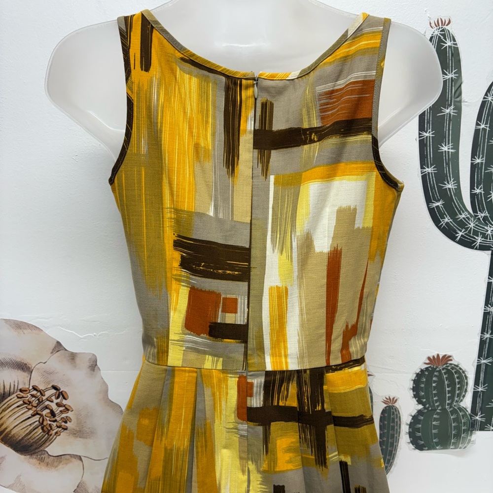 TABITHA Anthropologie Brushstroke Print Sheath Dress - Picture 9 of 15